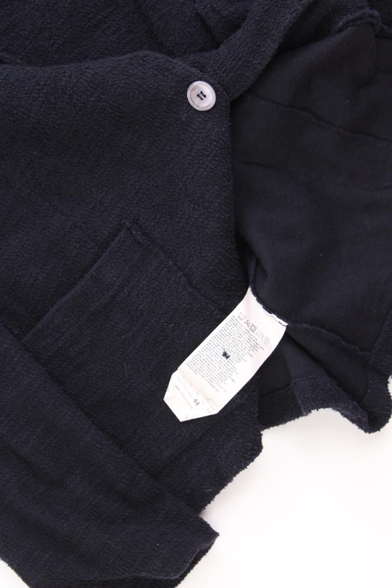 Cartoon Strickblazer Gr. 44 blau aus Baumwolle