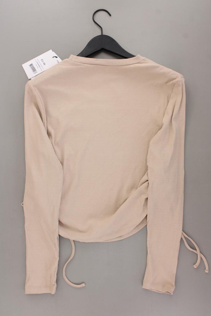 NA-KD Longsleeve-Shirt Gr. 46 neu mit Etikett Langarm braun aus Viskose