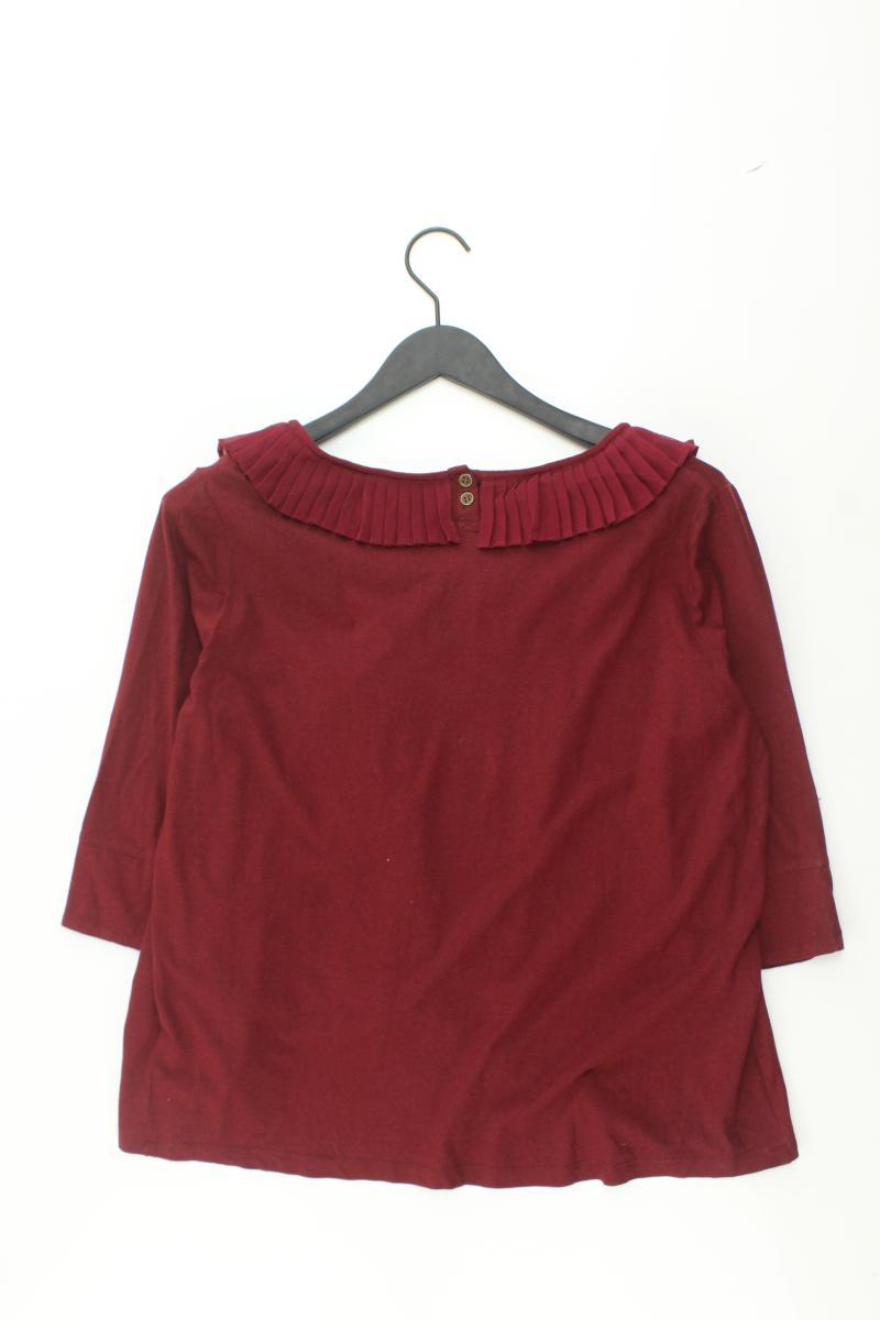 Wrap Shirt Gr. 42 3/4 Ärmel rot aus Baumwolle