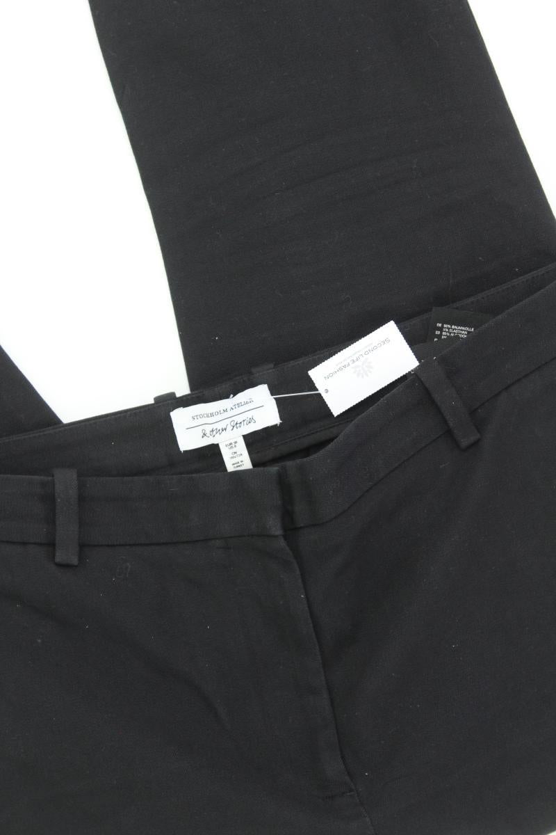 & other stories Hose Gr. 38 schwarz aus Baumwolle