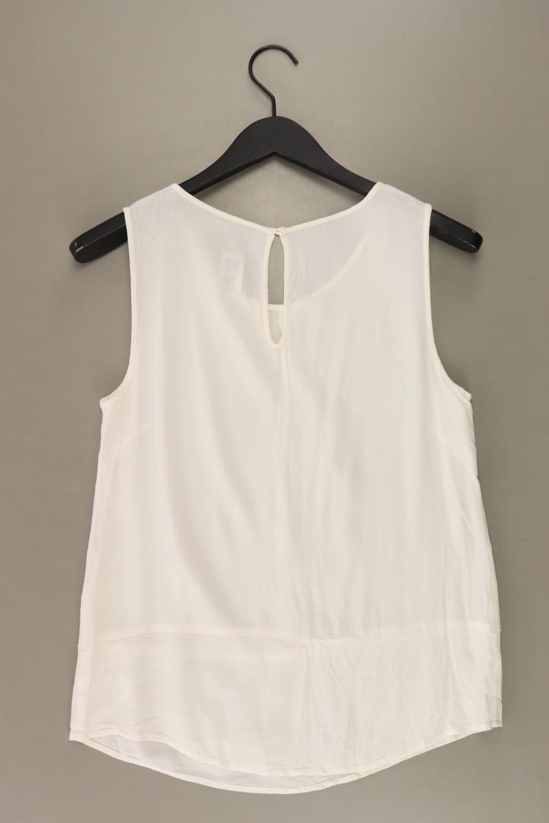 s.Oliver Premium Ärmellose Bluse Gr. 38 mit Pailletten creme