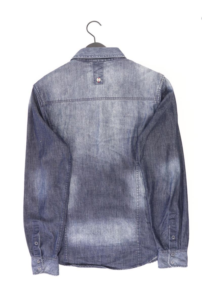 Gaastra Jeanshemd für Herren Gr. L Langarm blau aus Baumwolle