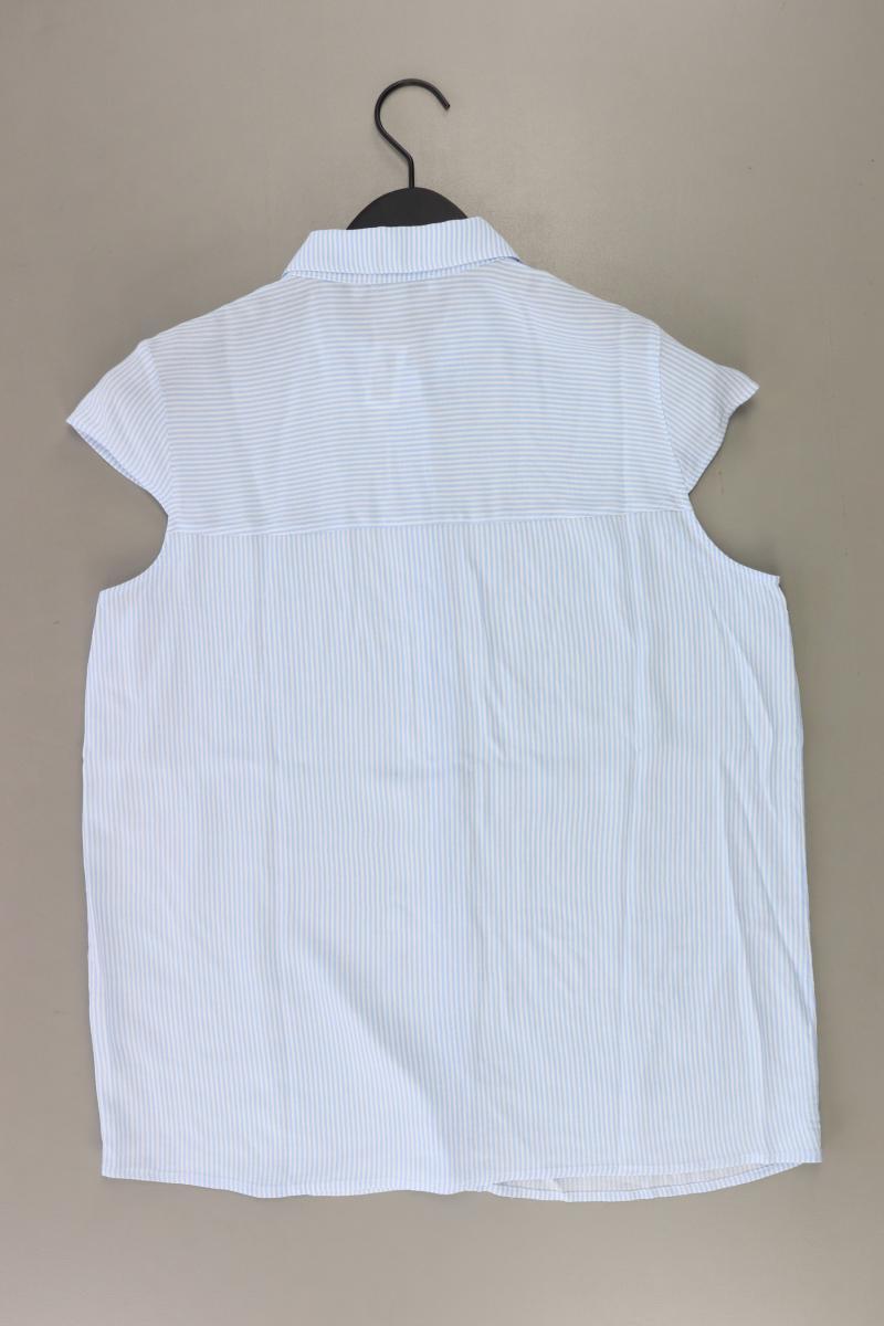 Esprit Kurzarmbluse Gr. 38 gestreift blau