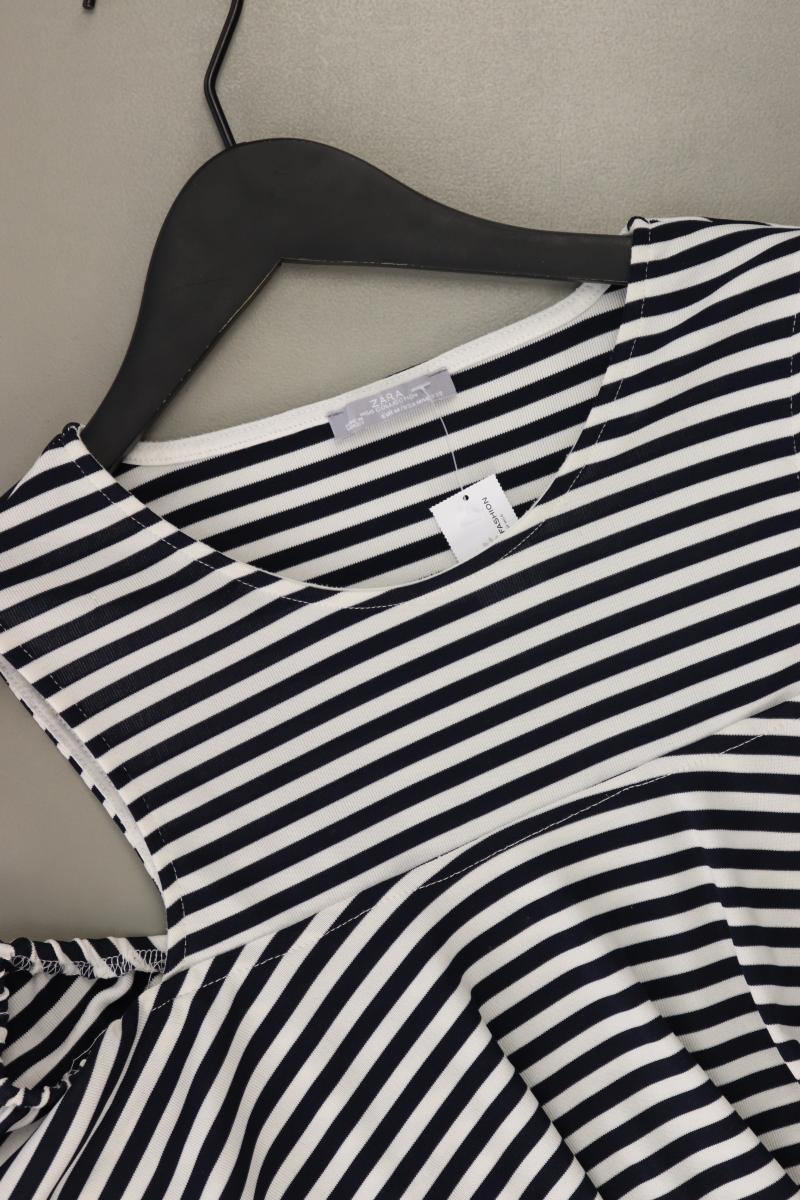 Zara Ringelshirt Gr. M gestreift Kurzarm blau