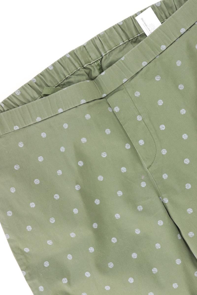 Uniqlo Stretchhose Gr. XL gepunktet olivgrün aus Baumwolle