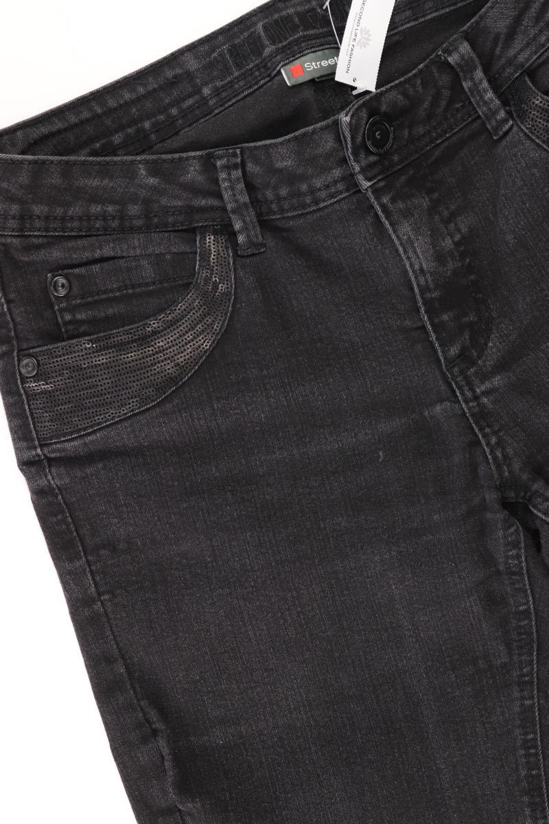 Street One Boot Cut Jeans Gr. W28 neuwertig grau aus Baumwolle