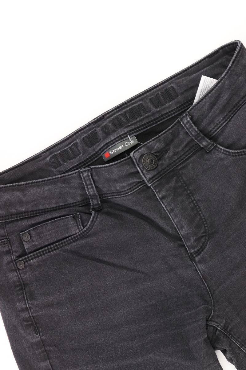 Street One Straight Jeans Gr. W28 neuwertig grau aus Baumwolle