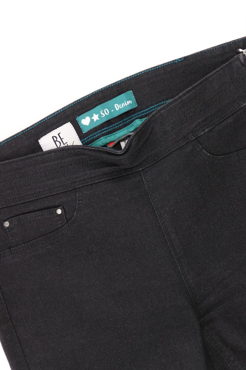 Street One Jeggings Gr. W28 mit Glitzer schwarz aus Baumwolle