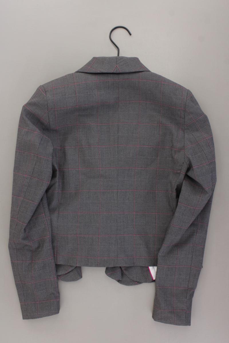 H&M Blazer Gr. 36 kariert grau aus Polyester