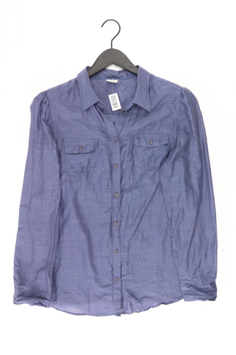Esprit Langarmbluse Gr. 40 blau