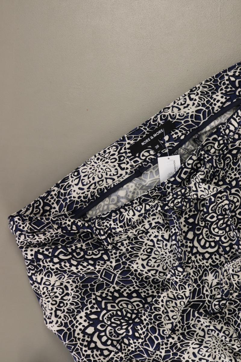 More&More Stoffhose Gr. 38 blau aus Viskose