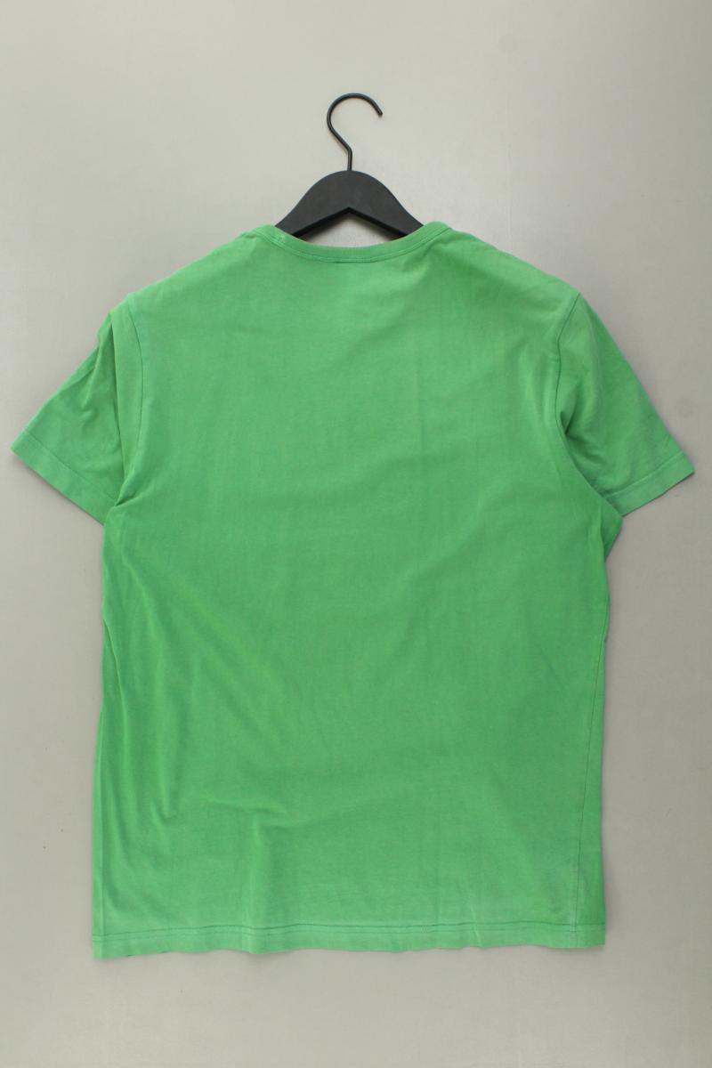 s.Oliver Printshirt für Herren Gr. L Kurzarm grün aus Baumwolle