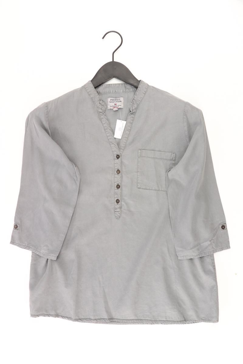 PECKOTT Bluse Gr. 40 3/4 Ärmel grau