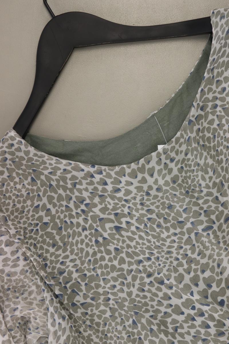 Langarmbluse Gr. 38 mit Tierdruck grau