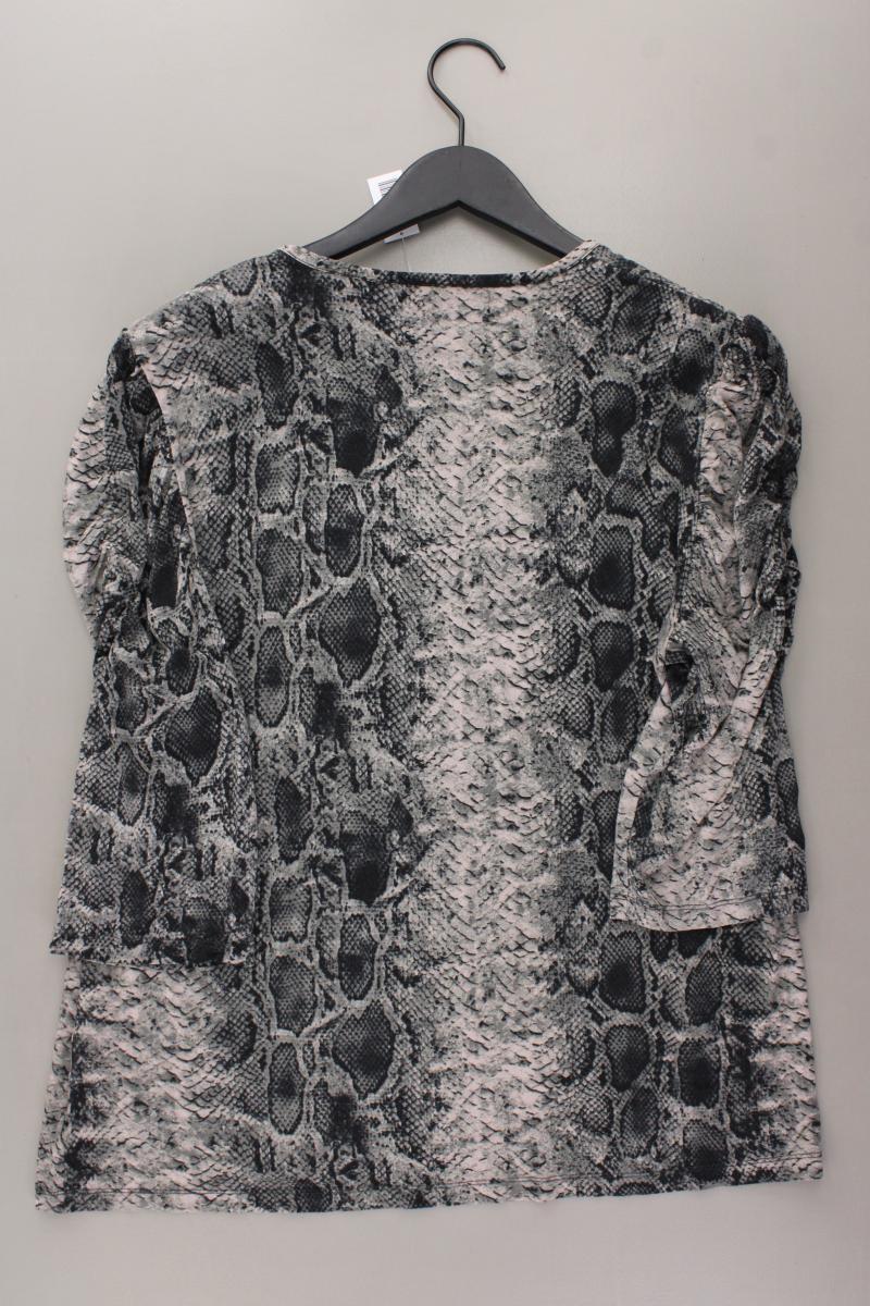 Bexley's Shirt Gr. XL mit Tierdruck 3/4 Ärmel grau aus Viskose
