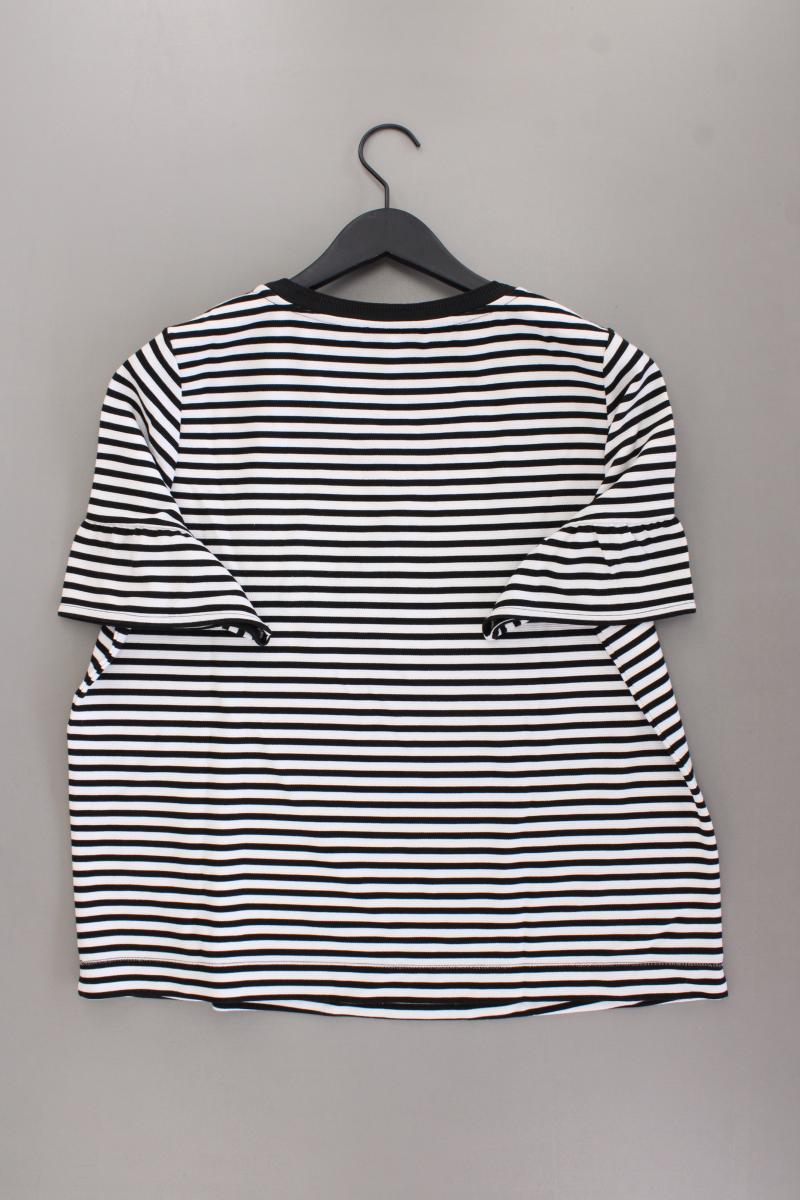 Bonita x Franziska Knuppe Shirt Gr. L gestreift Kurzarm schwarz aus Polyester
