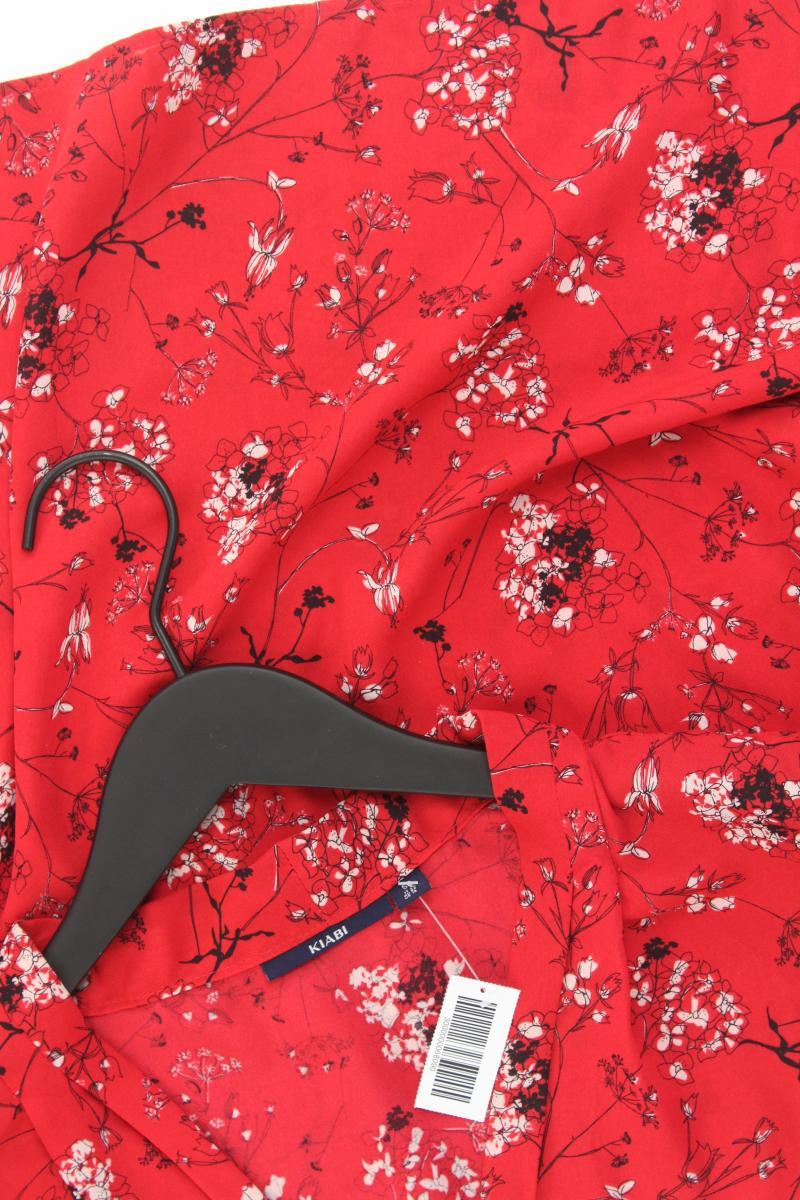 Kiabi Ärmellose Bluse Gr. 50 mit Blumenmuster rot