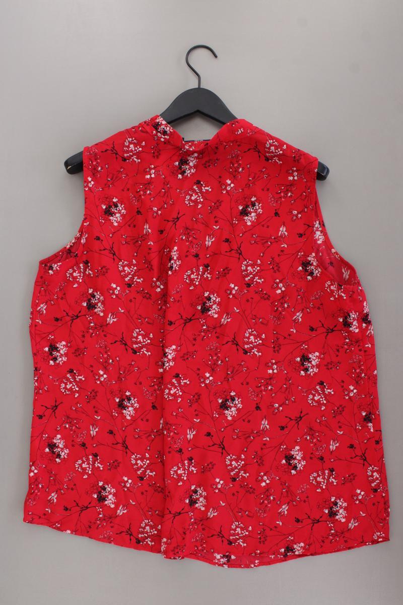 Kiabi Ärmellose Bluse Gr. 50 mit Blumenmuster rot