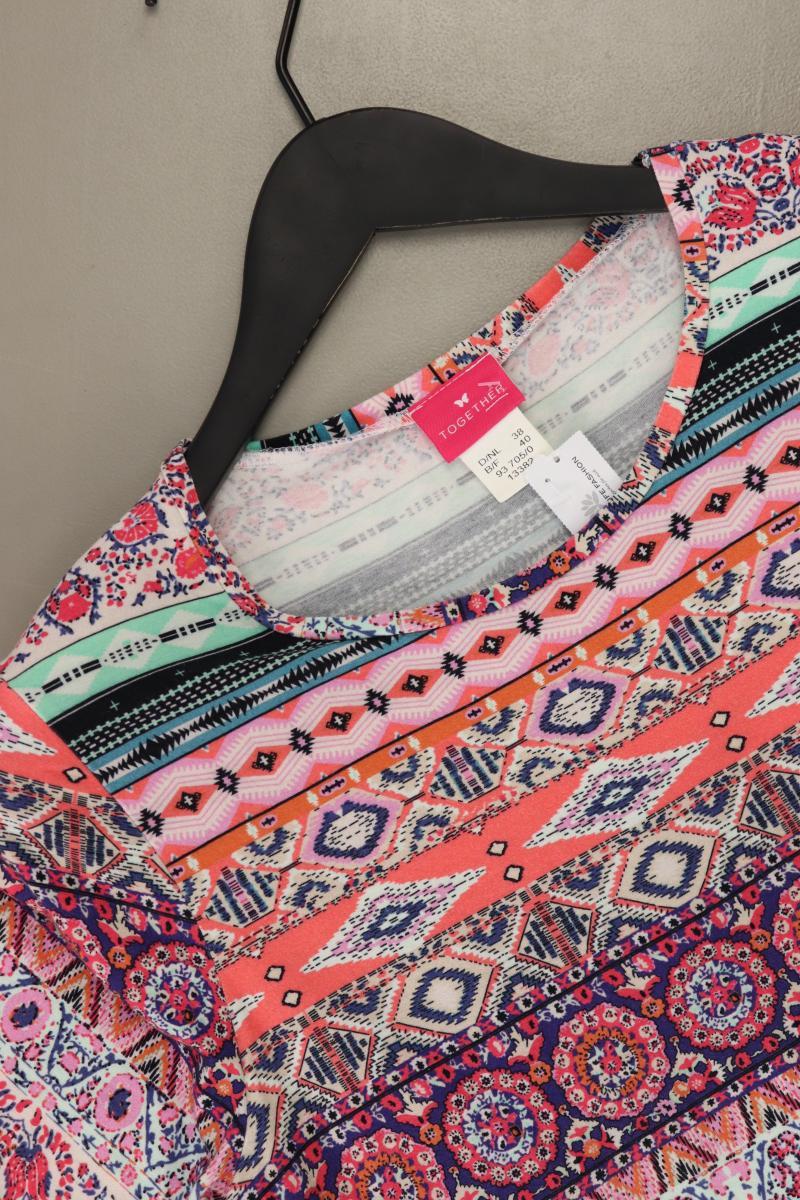 TOGETHER T-Shirt Gr. 38 Kurzarm rosa aus Viskose