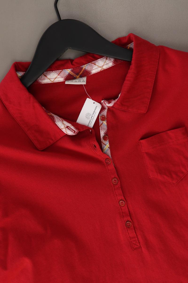 Esprit Poloshirt Gr. XXL Langarm rot aus Baumwolle