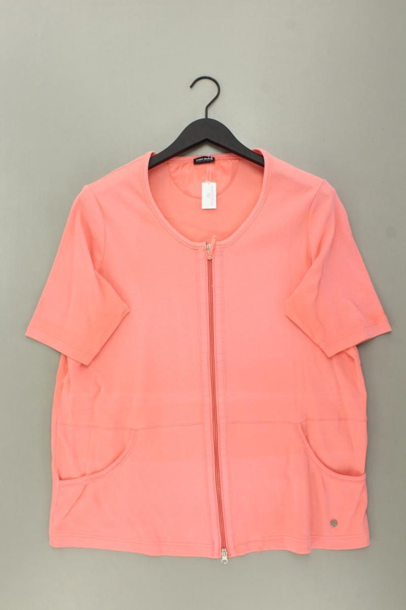 Gerry Weber Shirt mit Reißverschluss Gr. L Kurzarm orange