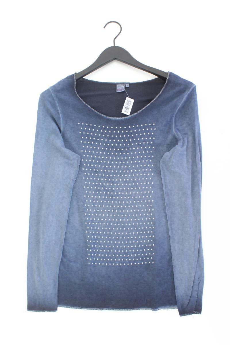 Liberty Longsleeve-Shirt Gr. M Langarm mit Pailletten blau
