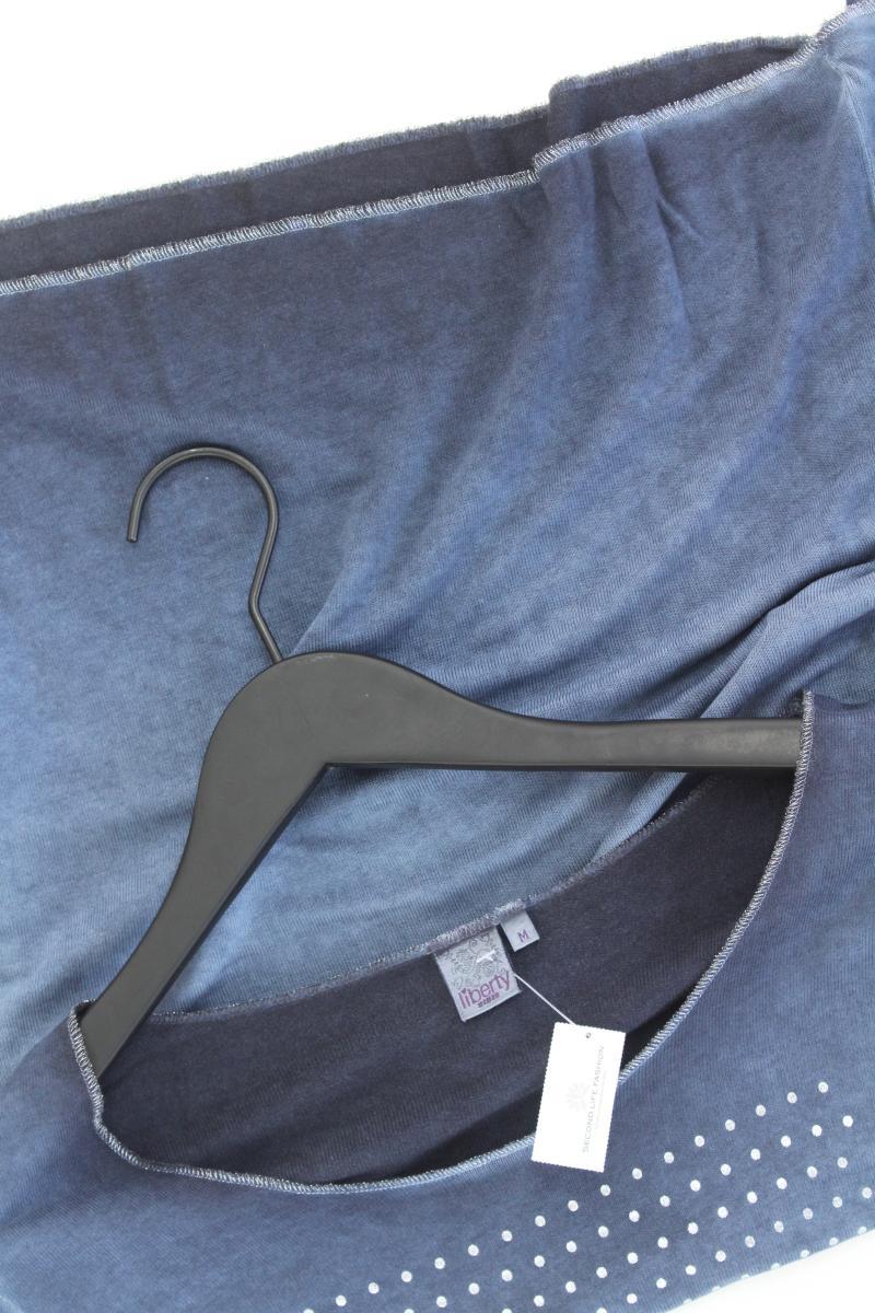 Liberty Longsleeve-Shirt Gr. M Langarm mit Pailletten blau