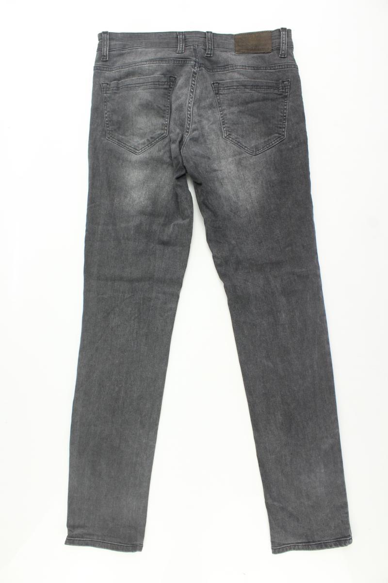 Straight Jeans für Herren Gr. W32 grau aus Baumwolle