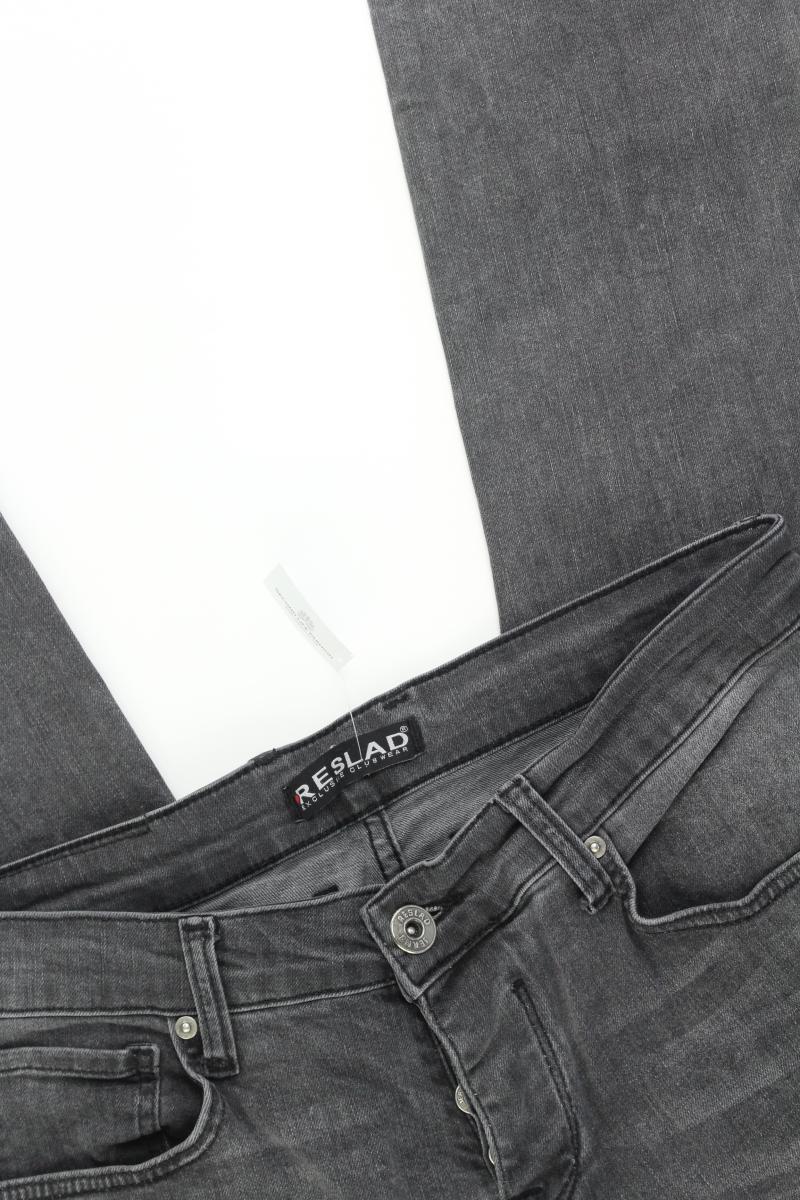 Straight Jeans für Herren Gr. W32 grau aus Baumwolle