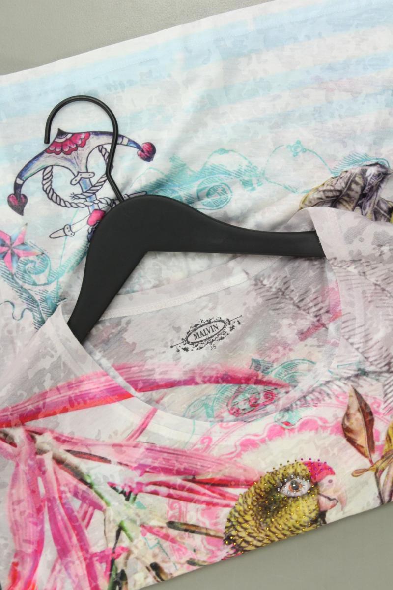 Malvin Printshirt Gr. 38 Kurzarm mehrfarbig aus Polyester