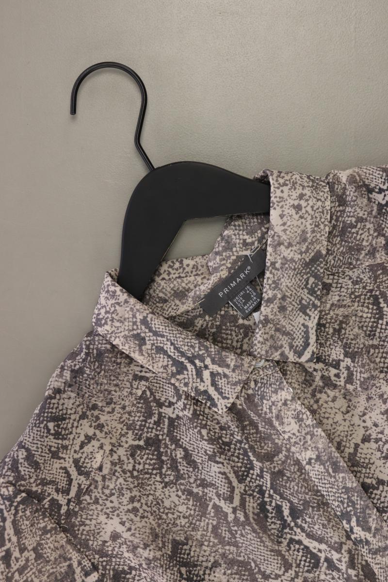 Langarmbluse Gr. 44 grau aus Polyester