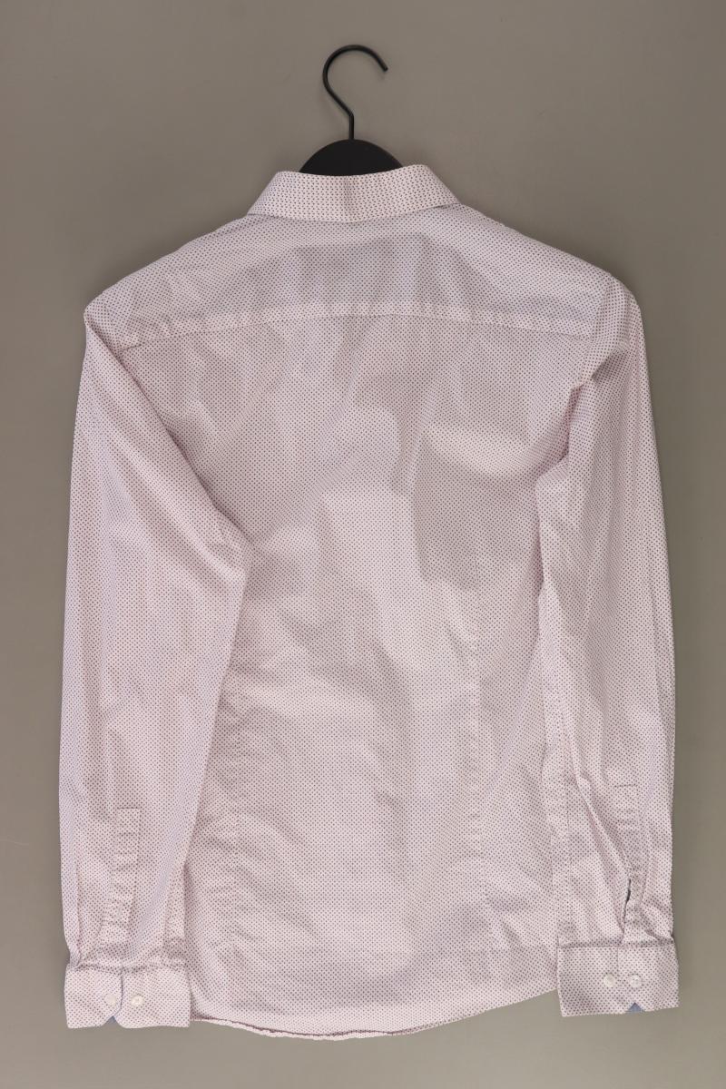 s.Oliver Langarmhemd für Herren Gr. Hemdgröße 39 rosa aus Baumwolle