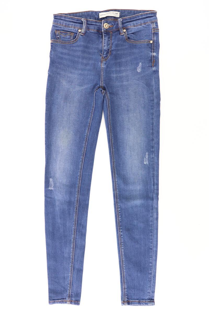 Stradivarius Skinny Jeans Gr. 34 blau aus Baumwolle