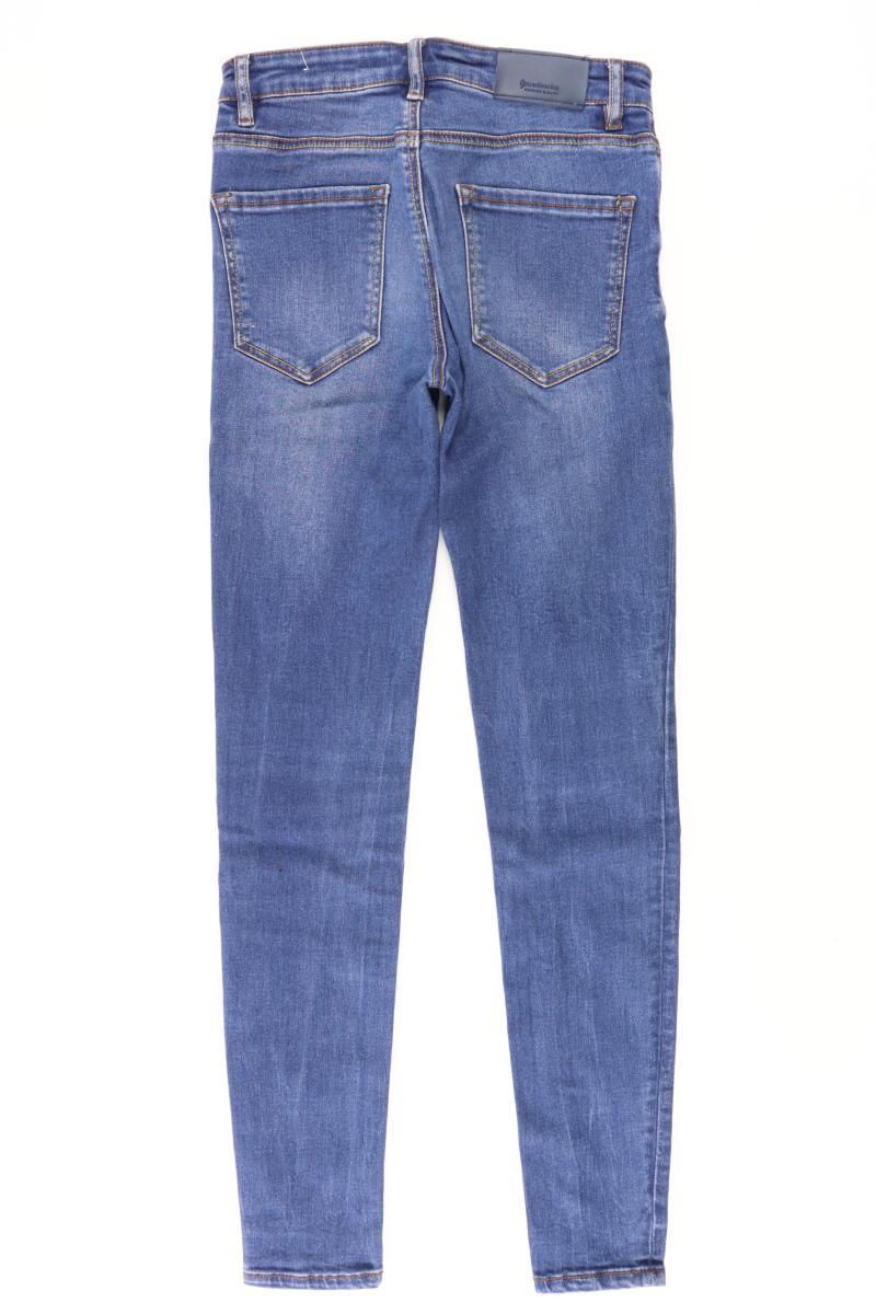 Stradivarius Skinny Jeans Gr. 34 blau aus Baumwolle