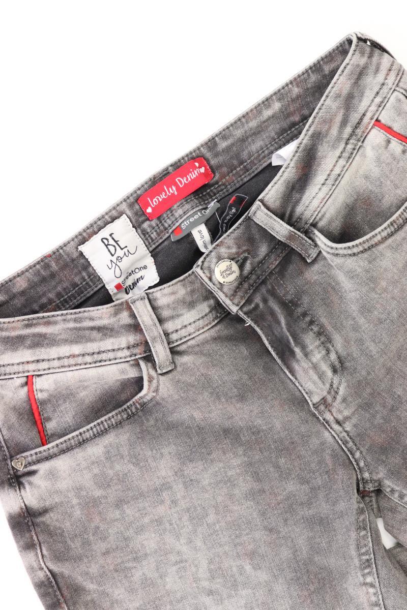 Street One Straight Jeans Gr. W27 grau aus Baumwolle