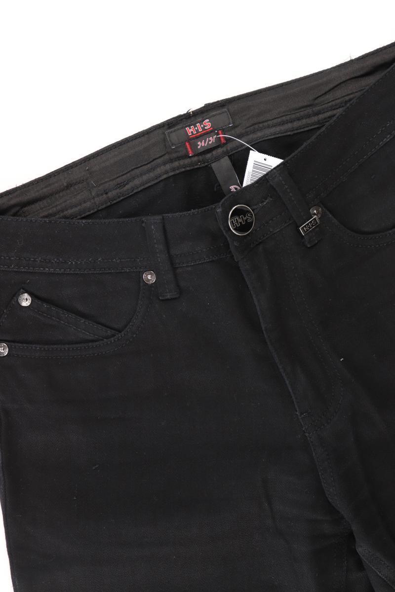 H.I.S. Regular Jeans Gr. 36 schwarz aus Baumwolle