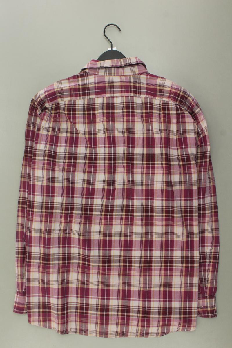 GAP Karohemd für Herren Gr. XL kariert Langarm lila aus Baumwolle