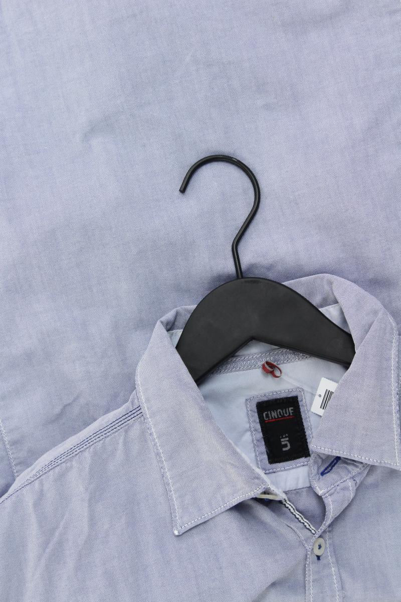 Cinque Langarmhemd für Herren Gr. XL blau aus Baumwolle