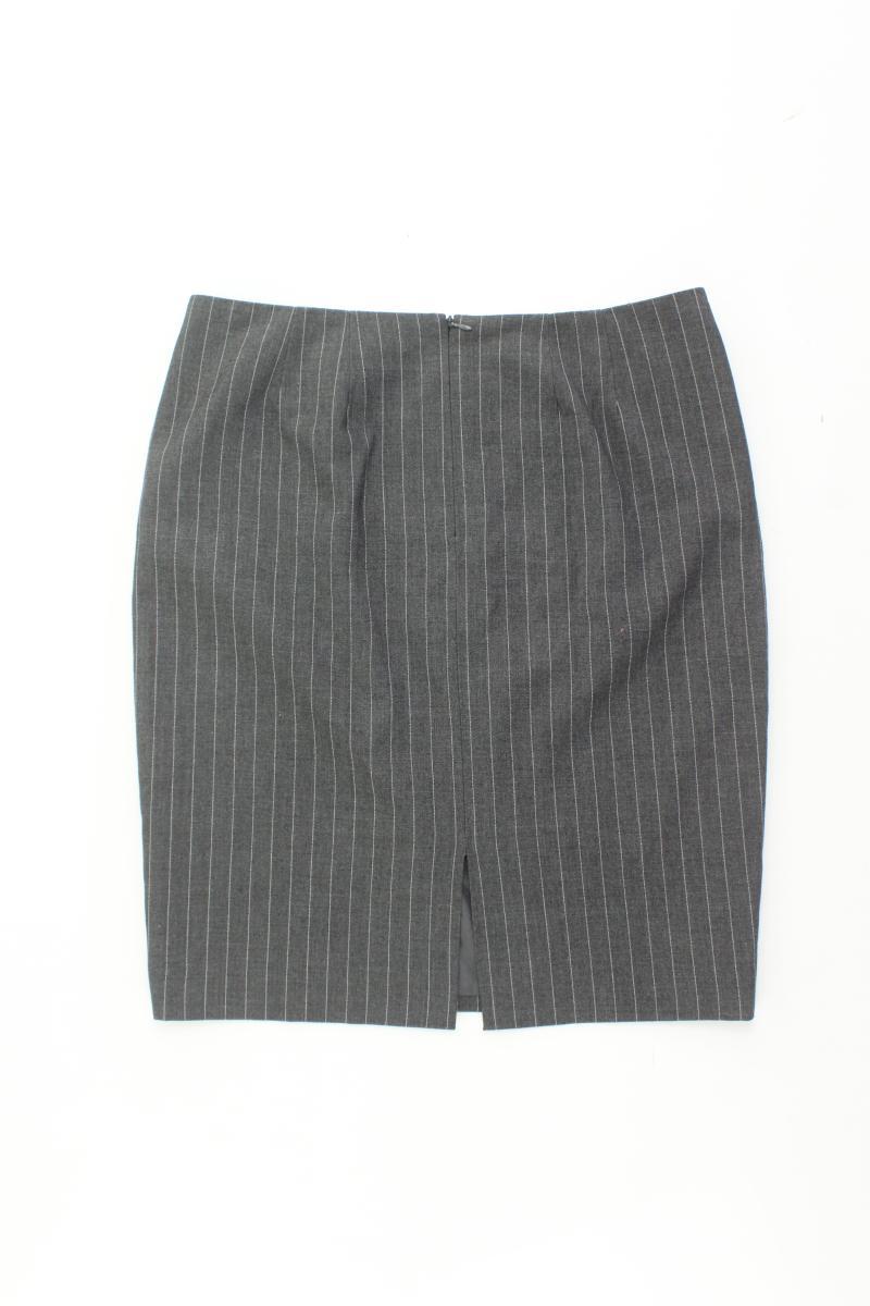 Patrizia Dini Bleistiftrock Gr. 38 gestreift mit Nieten grau aus Polyester