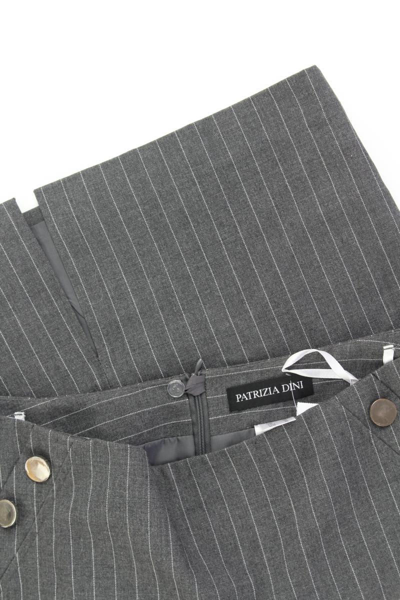 Patrizia Dini Bleistiftrock Gr. 38 gestreift mit Nieten grau aus Polyester