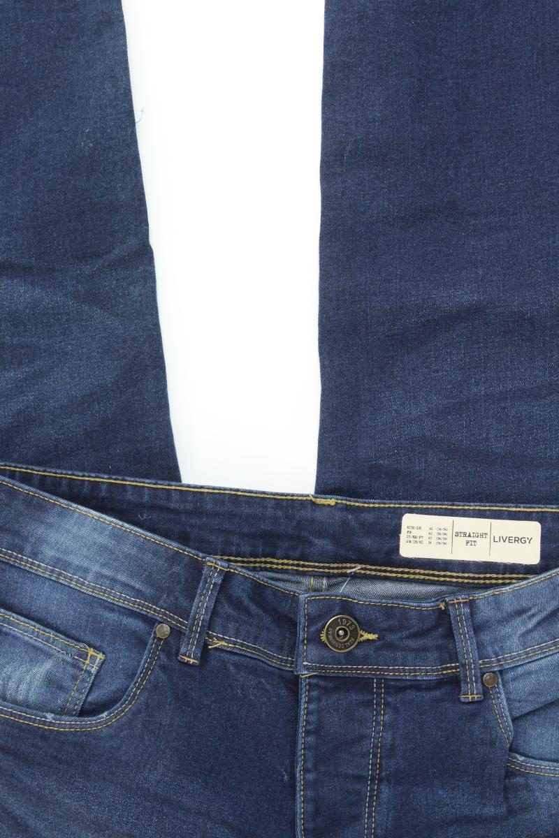Livergy Straight Jeans für Herren Gr. 50 blau aus Baumwolle