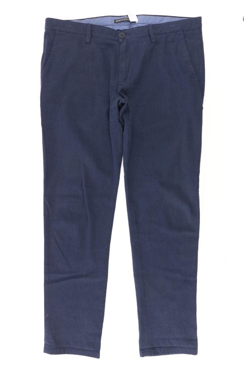 Drykorn Anzughose für Herren Gr. W36 blau aus Baumwolle