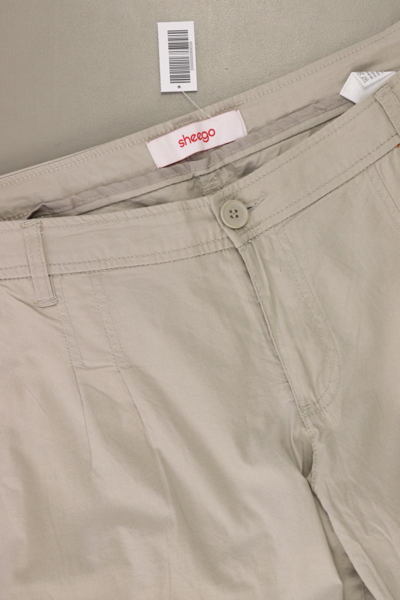 sheego Stoffhose Gr. Kurzgröße 24 grau aus Baumwolle