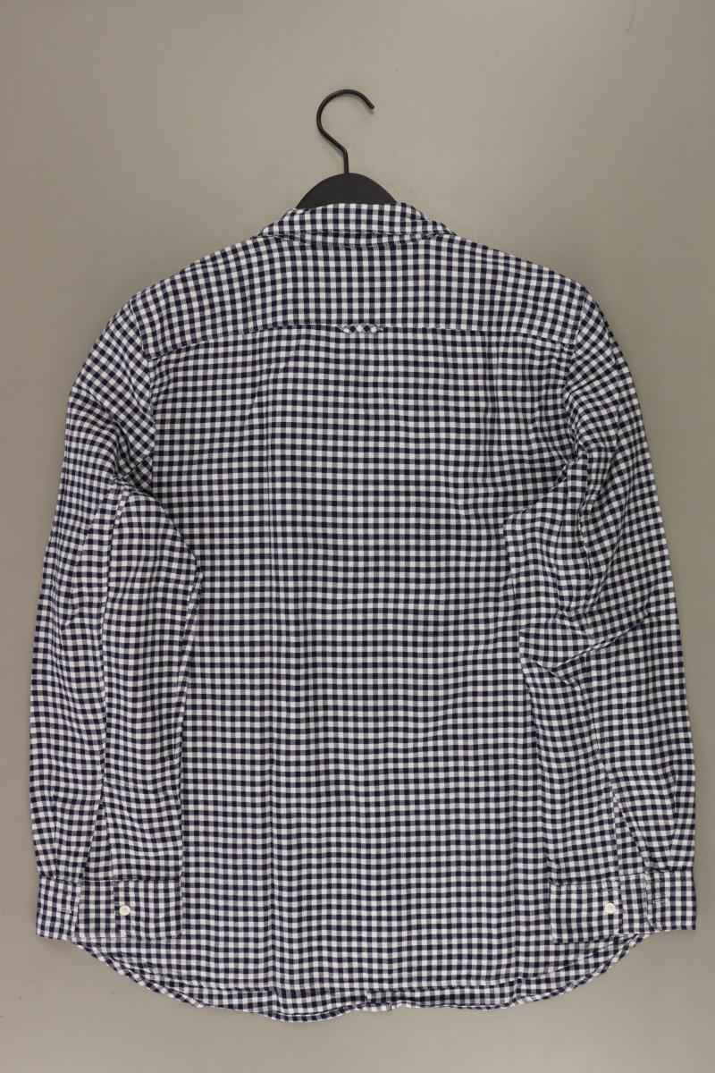 GAP Karobluse Gr. XL kariert Langarm blau aus Baumwolle