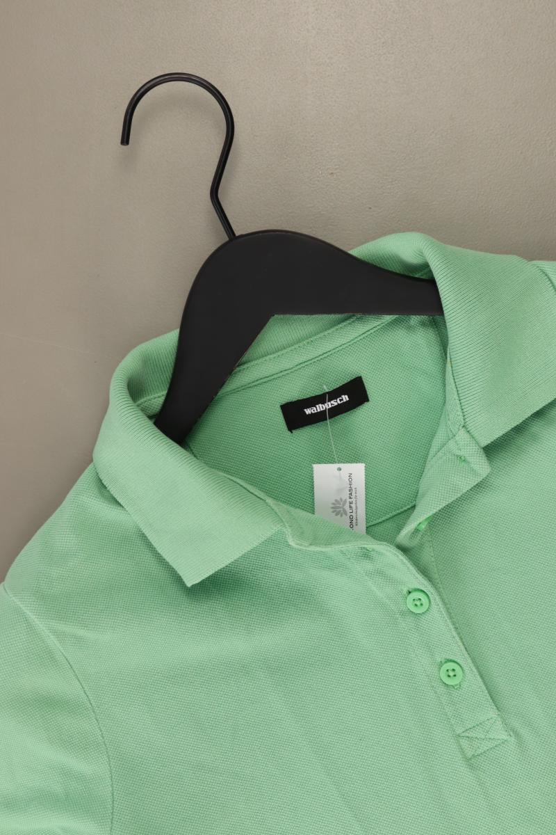 Walbusch Poloshirt Gr. 38 Kurzarm grün aus Baumwolle