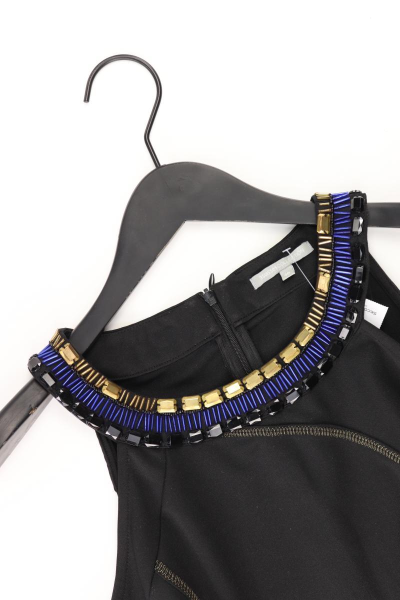 Schlauchkleid Gr. 40 Ärmellos mit Nieten schwarz aus Polyester