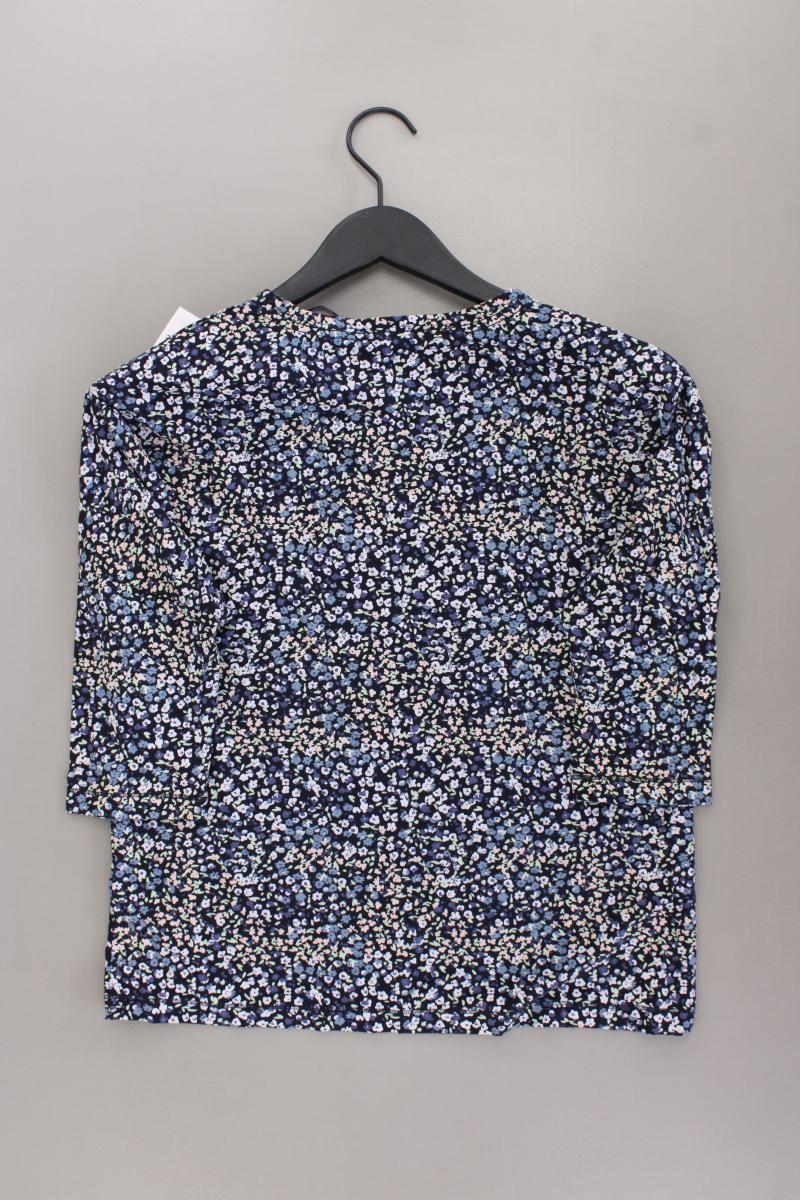 Manguun Oversize-Shirt Gr. M mit Blumenmuster neu mit Etikett 3/4 Ärmel blau