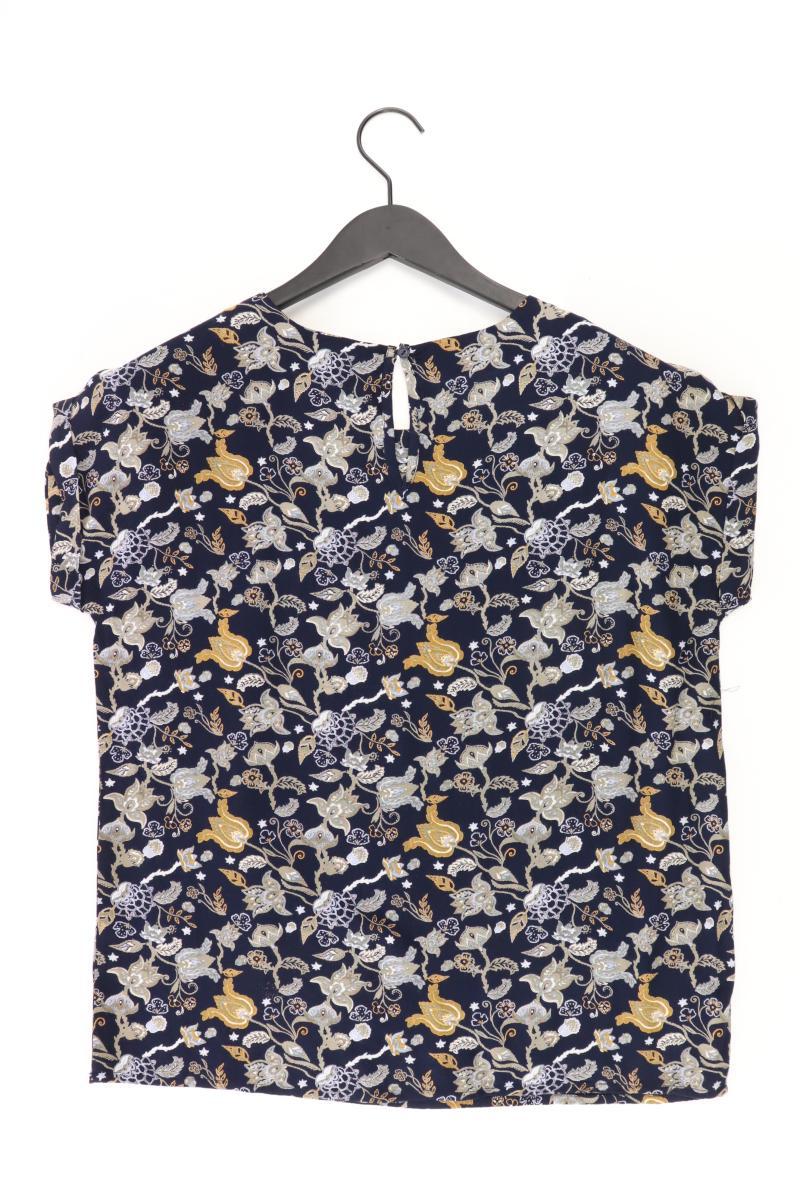 Manguun Kurzarmbluse Gr. 38 mit Blumenmuster neu mit Etikett blau aus Viskose