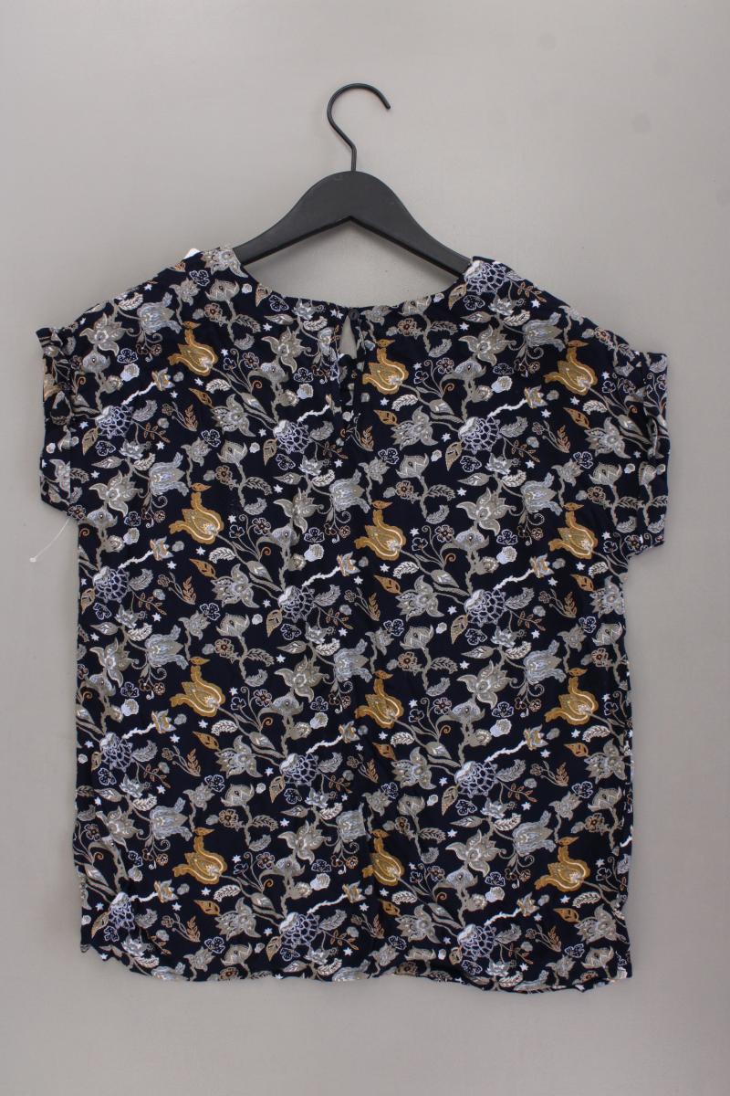 Manguun Kurzarmbluse Gr. 38 mit Blumenmuster neu mit Etikett blau aus Viskose