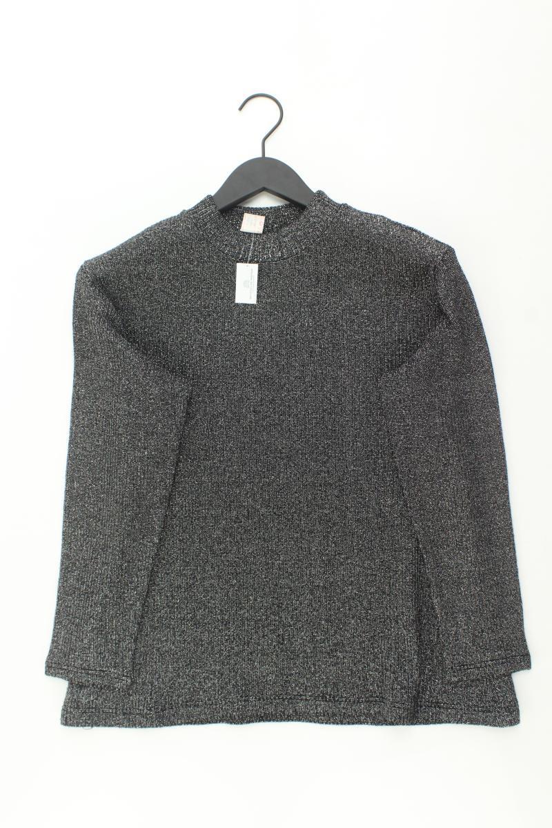 Longsleeve-Shirt Gr. 44 Langarm mit Glitzer silber